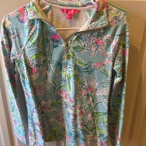 Lilly Pulitzer zip long sleeve shirt